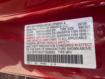 2026 Honda Passport RTL