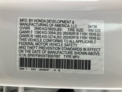 2026 Honda Passport RTL