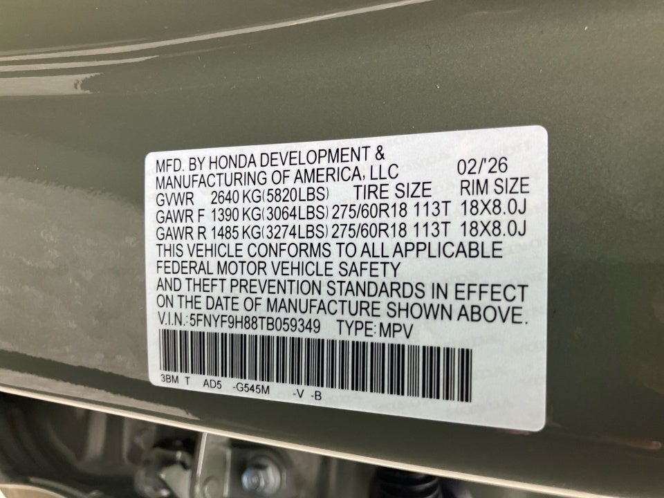 2026 Honda Passport AWD TrailSport Elite