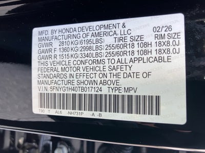 2026 Honda Pilot EX-L