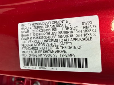 2023 Honda Pilot AWD EX-L 8 Passenger