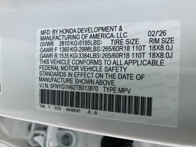 2026 Honda Pilot TrailSport