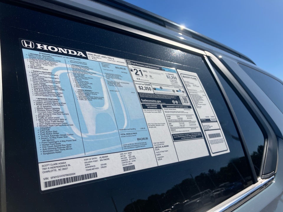 2026 Honda Pilot Touring
