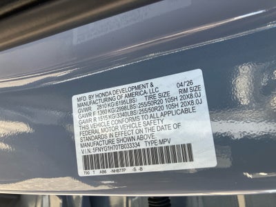 2026 Honda Pilot Touring