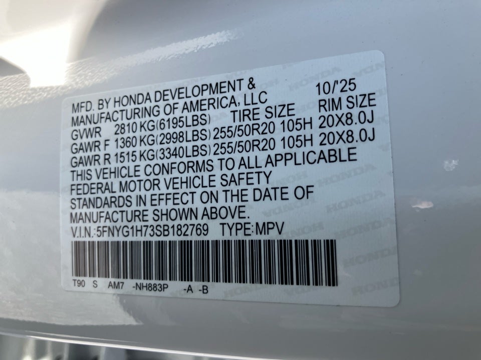 2025 Honda Pilot Touring