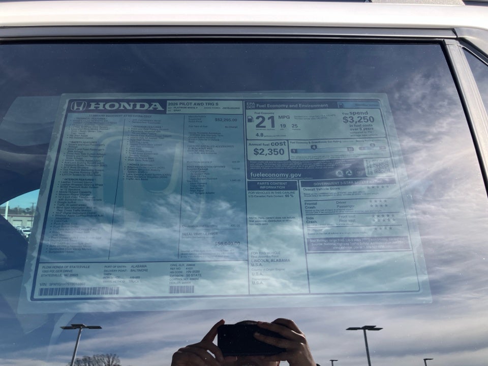 2026 Honda Pilot Touring