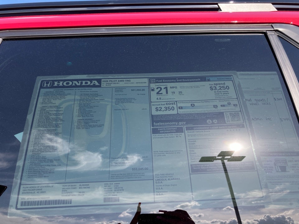 2026 Honda Pilot Touring