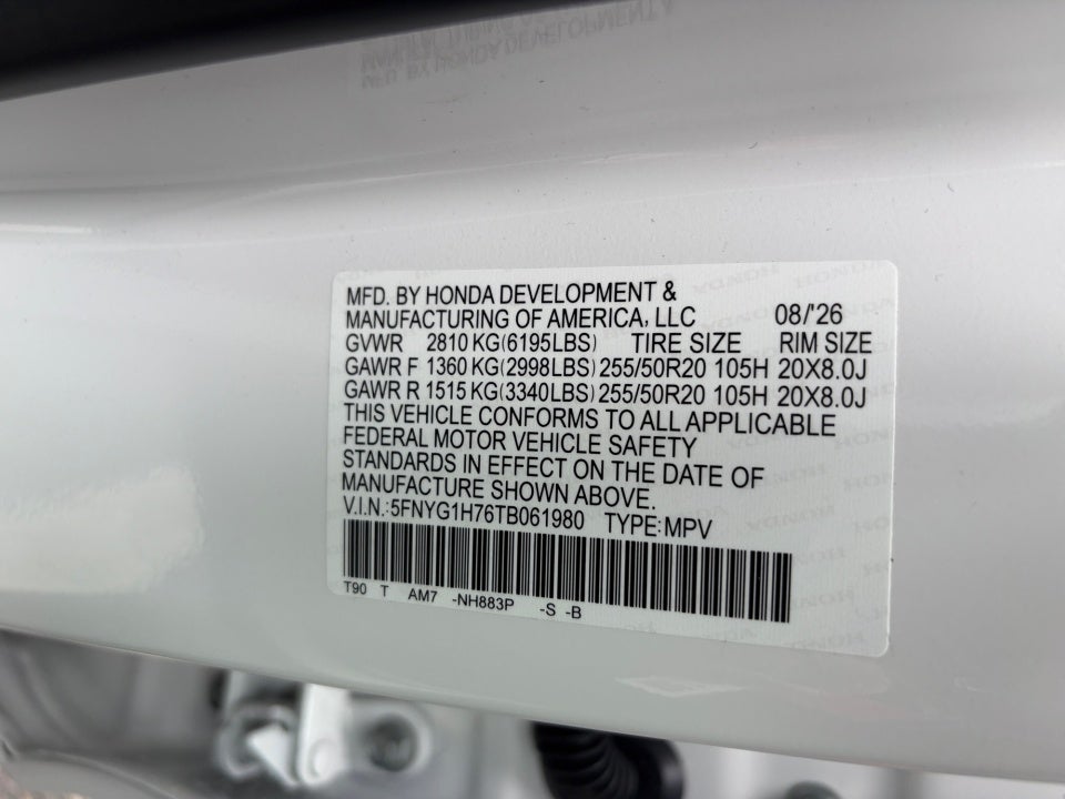 2026 Honda Pilot Touring