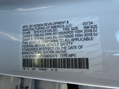 2025 Honda Pilot Touring