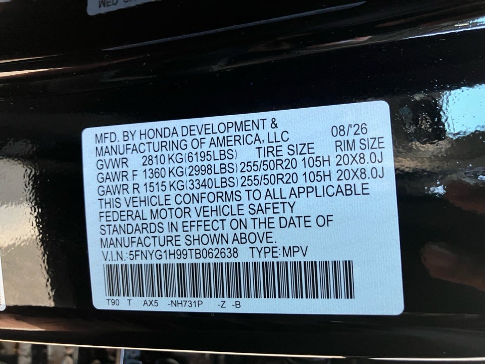 2026 Honda Pilot Black Edition
