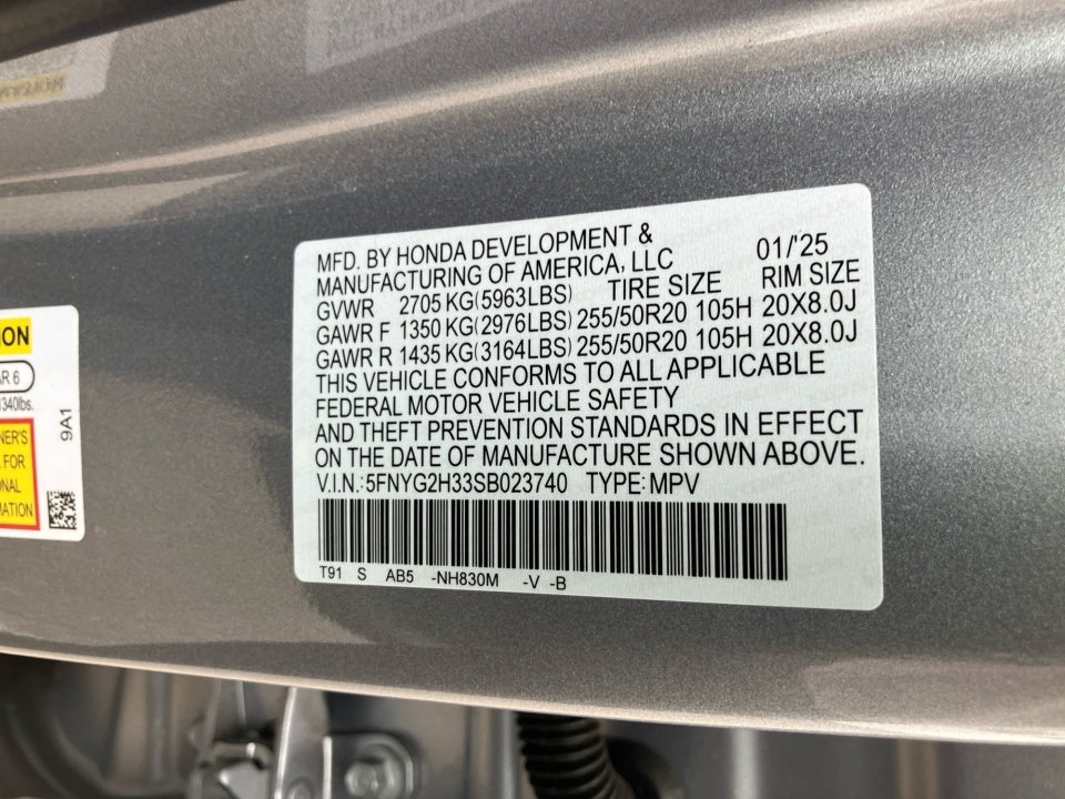 2025 Honda Pilot Sport