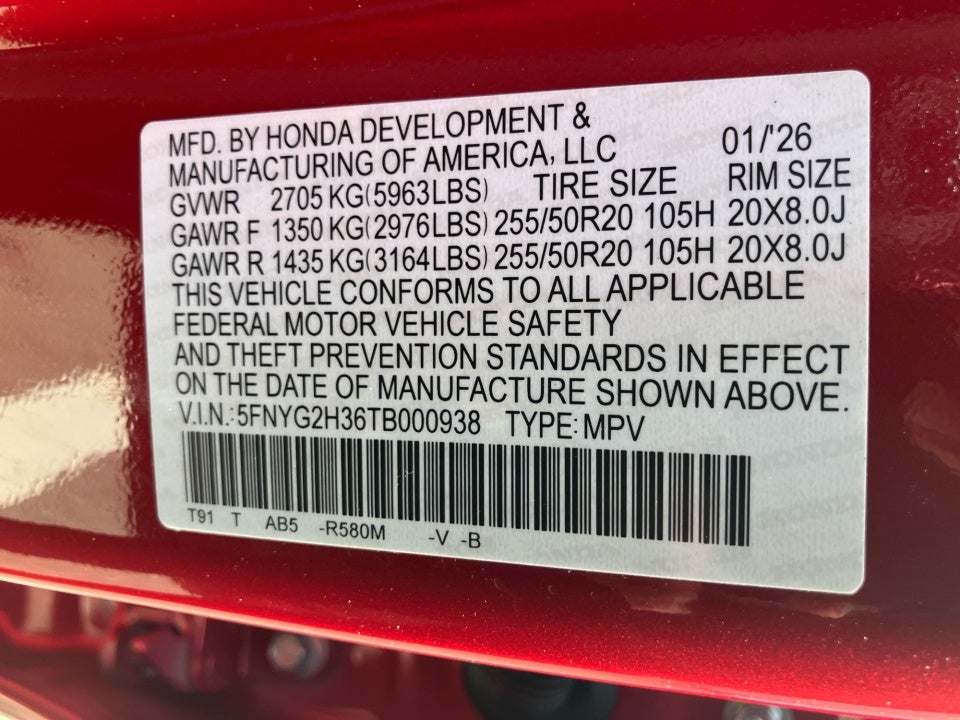 2026 Honda Pilot Sport