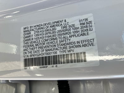 2026 Honda Pilot Sport