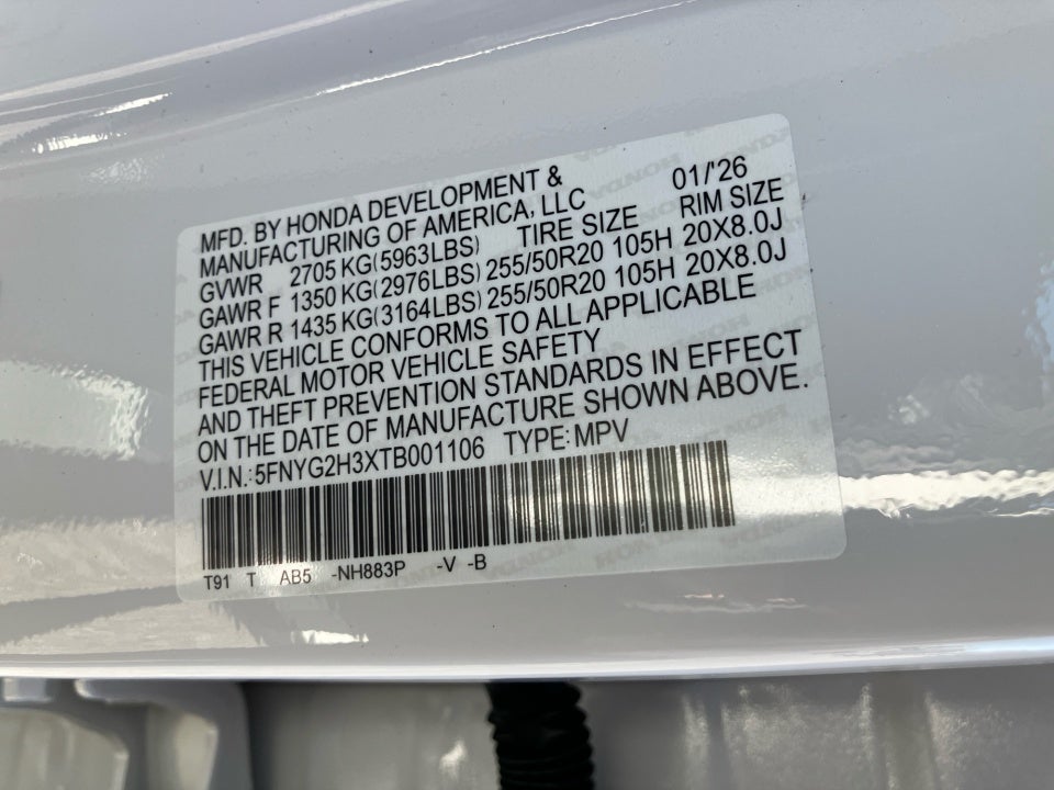 2026 Honda Pilot Sport