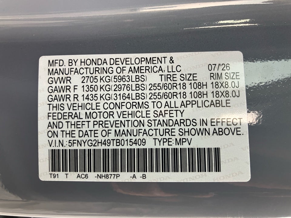 2026 Honda Pilot EX-L