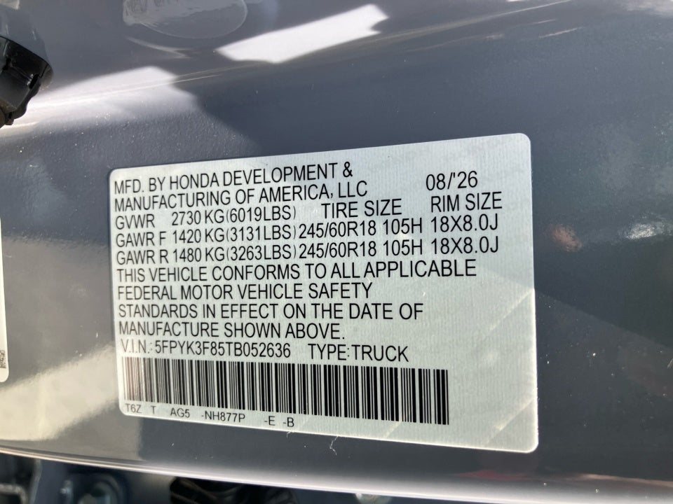 2026 Honda Ridgeline Black Edition