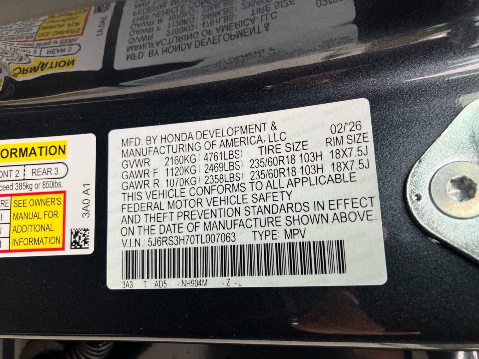 2026 Honda CR-V EX-L 2WD