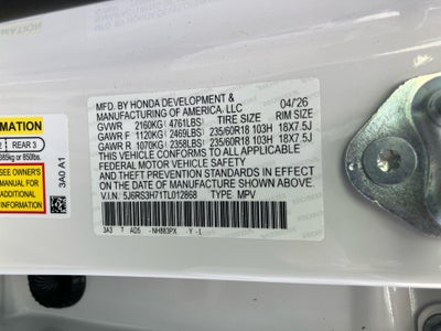 2026 Honda CR-V EX-L