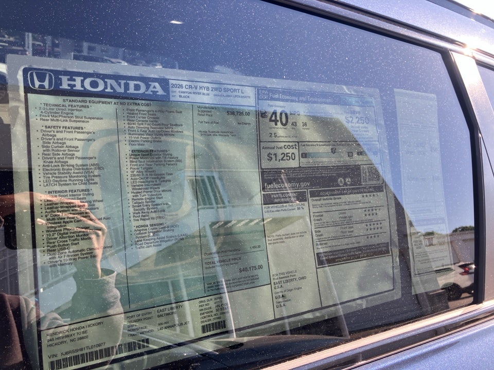 2026 Honda CR-V Hybrid 2WD Sport-L