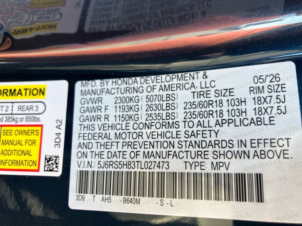 2026 Honda CR-V Hybrid 2WD Sport-L