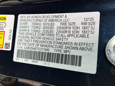 2026 Honda CR-V Hybrid 2WD Sport-L