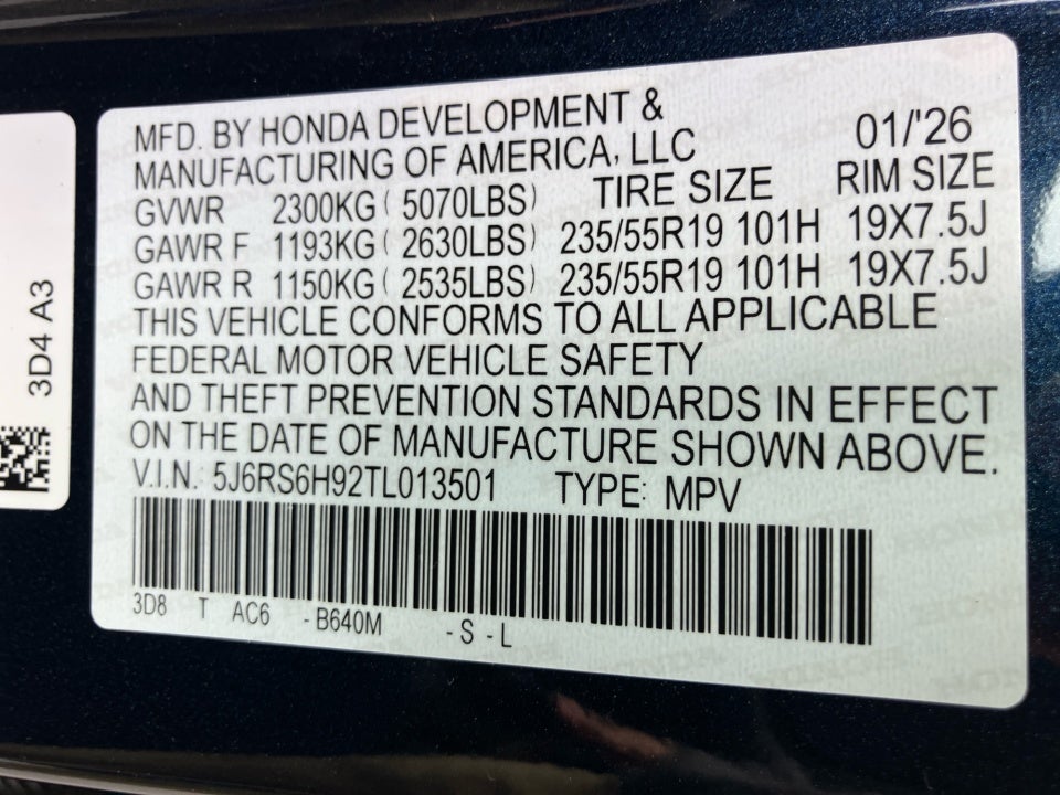 2026 Honda CR-V Hybrid AWD Sport Touring