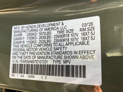 2026 Honda CR-V Hybrid AWD TrailSport