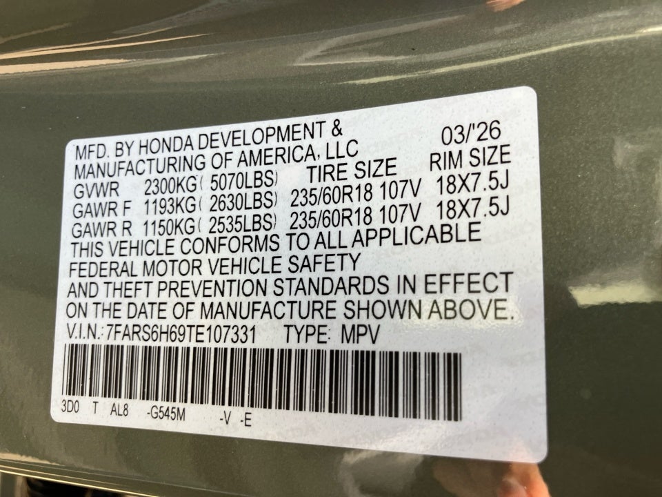 2026 Honda CR-V Hybrid AWD TrailSport