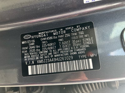 2017 Hyundai Tucson SE