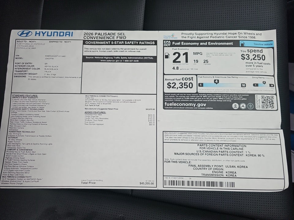 2026 Hyundai Palisade SEL