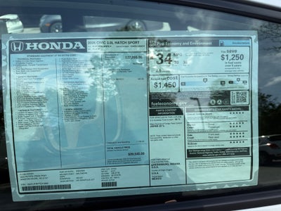 2026 Honda Civic Hatchback Sport