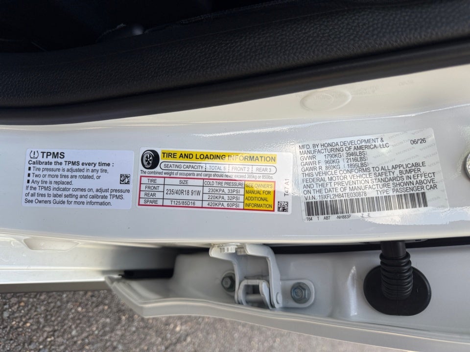 2026 Honda Civic Hatchback Sport