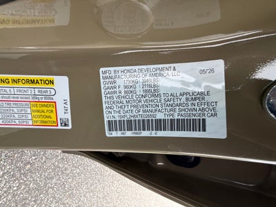 2026 Honda Civic Hatchback Sport