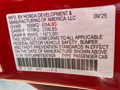 2026 Honda Civic Hybrid Sport