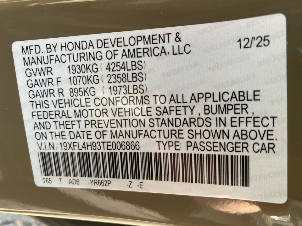 2026 Honda Civic Hybrid Sport Touring