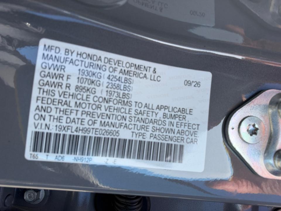 2026 Honda Civic Hybrid Sport Touring