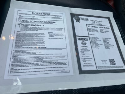 2019 RAM 1500 Rebel Quad Cab 4x4 6'4" Box