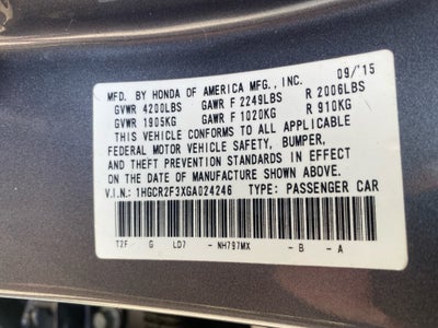 2016 Honda Accord LX