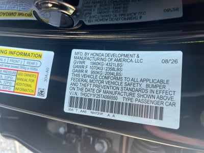 2026 Honda Accord Sedan LX