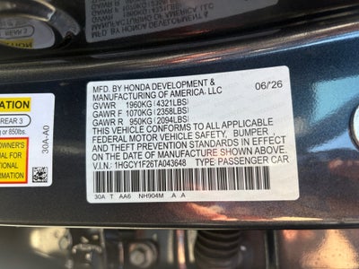 2026 Honda Accord Sedan LX