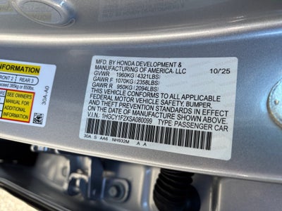 2025 Honda Accord Sedan LX