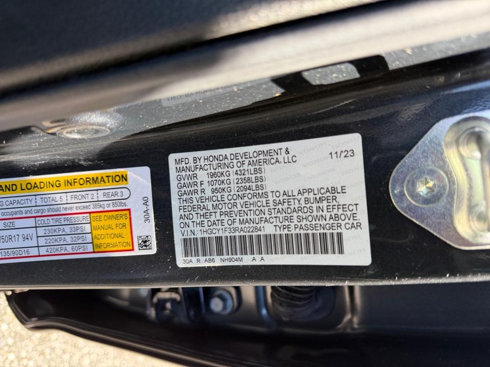 2024 Honda Accord Sedan EX