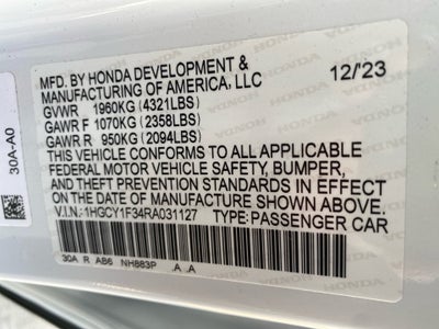 2024 Honda Accord Sedan EX