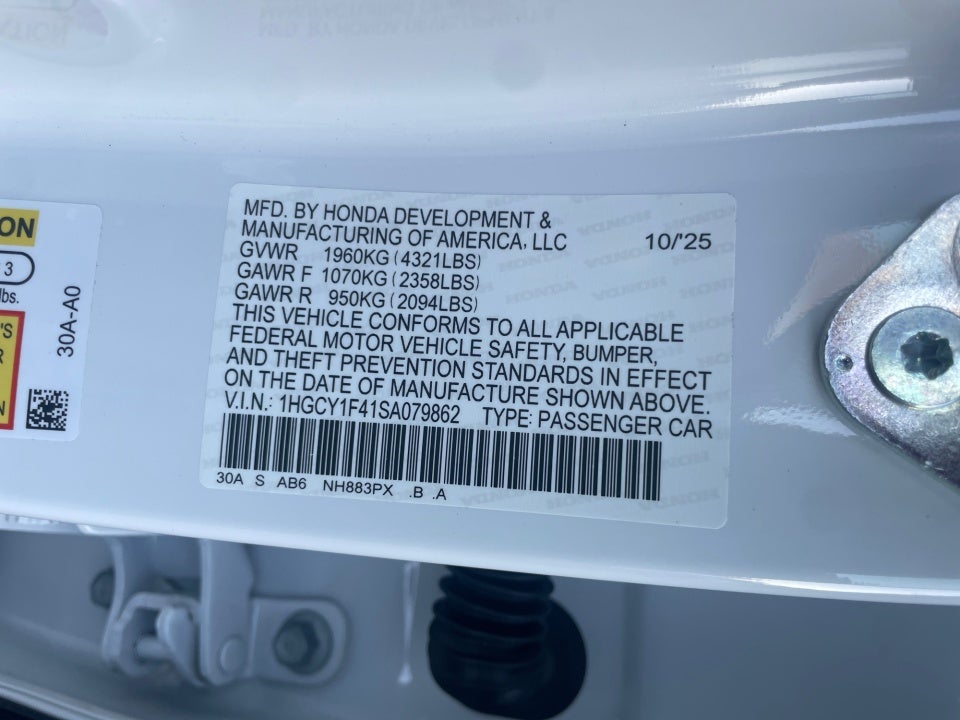 2025 Honda Accord Sedan SE