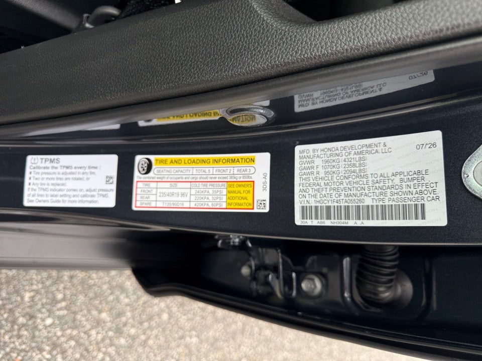 2026 Honda Accord Sedan SE
