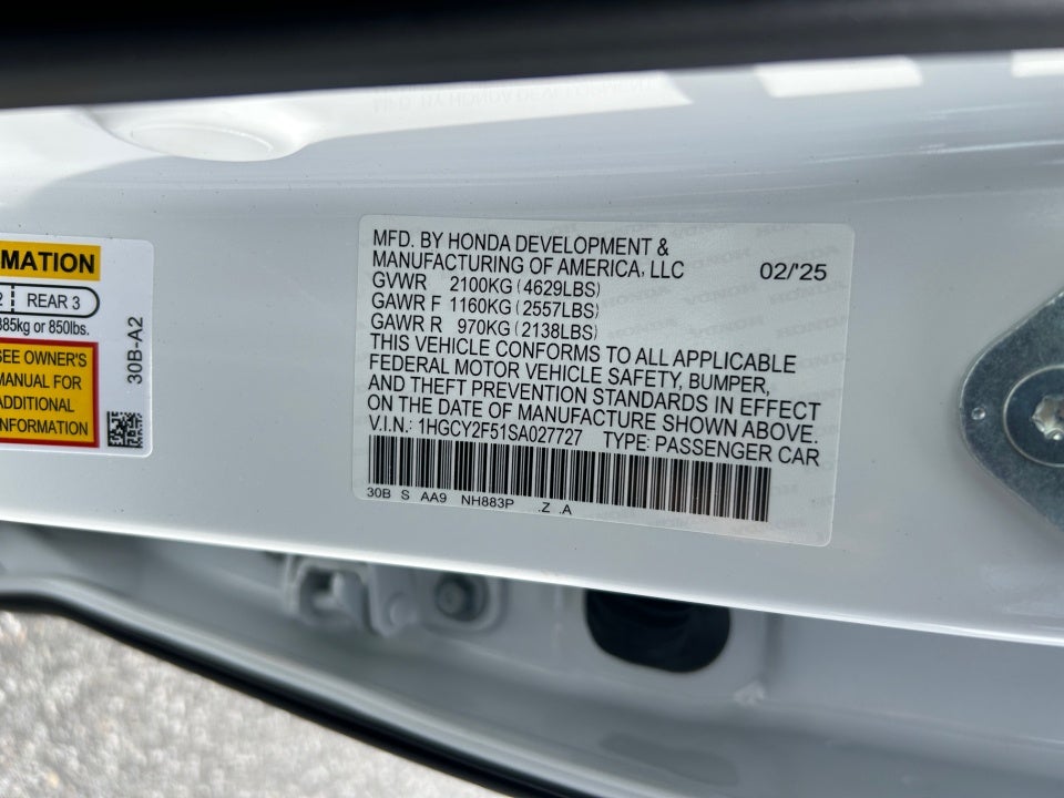 2025 Honda Accord Hybrid Sport