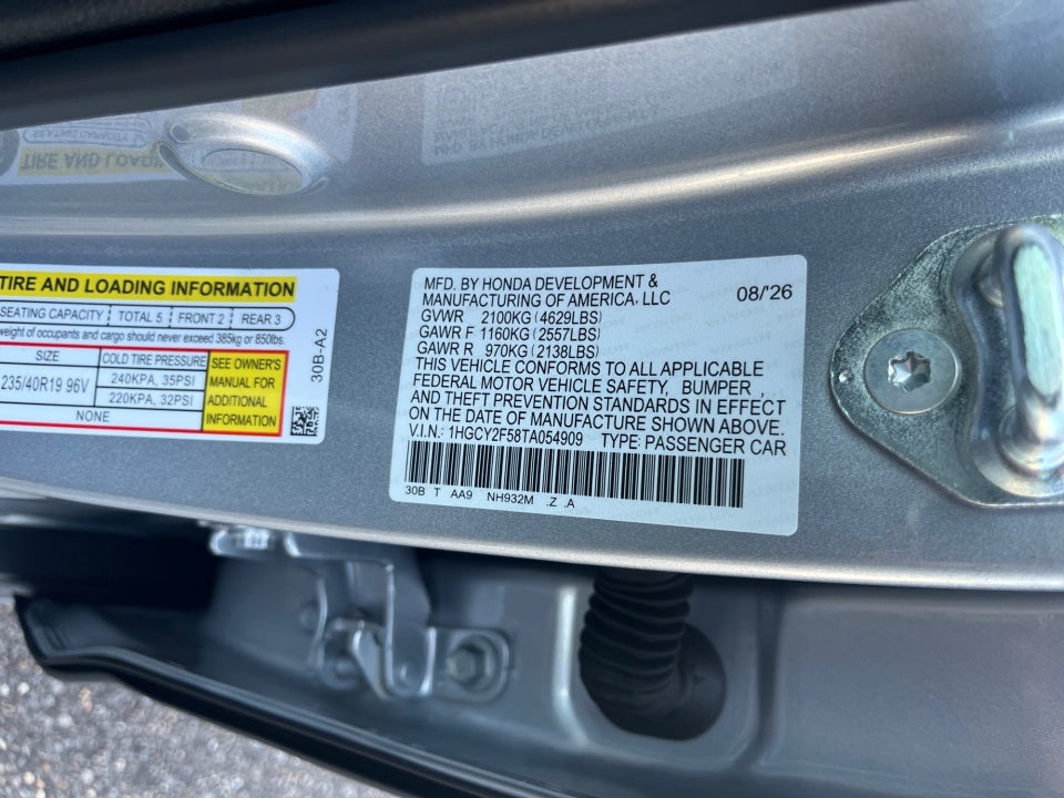 2026 Honda Accord Hybrid Sport