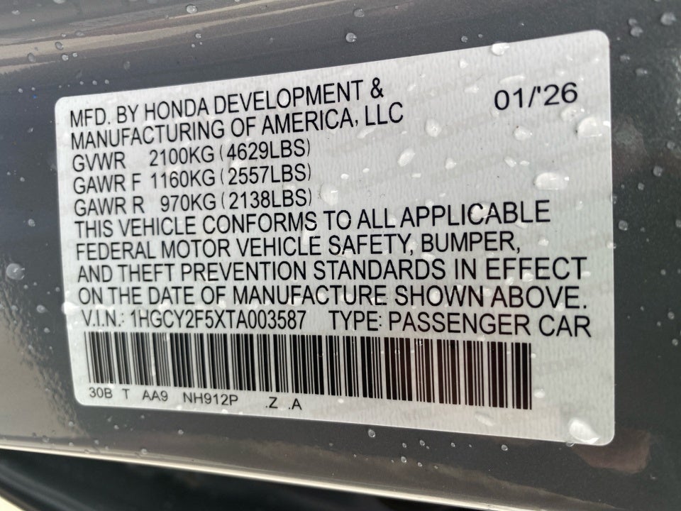 2026 Honda Accord Hybrid Sport