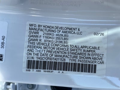 2026 Honda Accord Hybrid EX-L