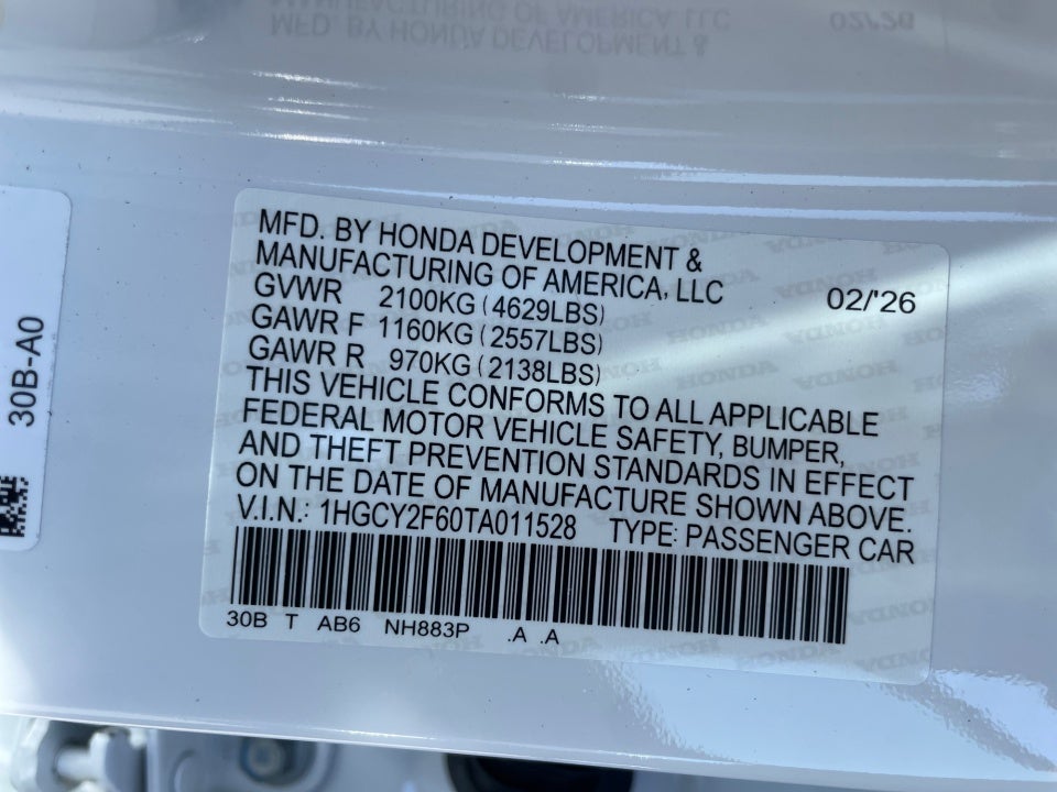 2026 Honda Accord Hybrid EX-L